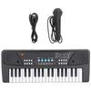Portable Electronic Piano Multifunctional Keyboard Microphone Baby Music Toy430A1 English Version