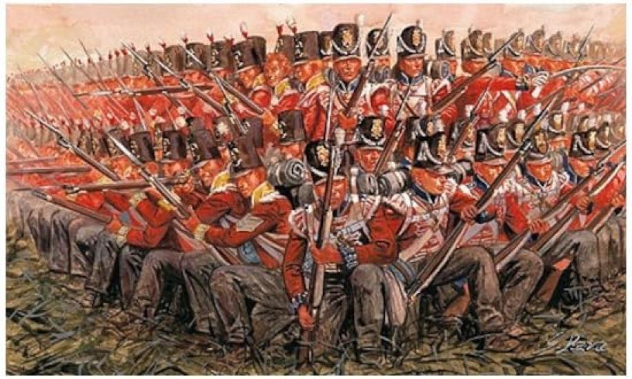 PLATZ Italeri Napoleonic Wars British Soldier 1815 Plastic Model IT6095 1/72 (Human)