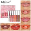 Julystar Mirror Lip Oil Water Light Glass Moisturizing Lip Gloss Pearlescent Liquid Moisturizing Lip Glaze Paint Light Transparent Lip Gloss
