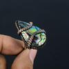 Abalone Shell Gemstone Copper Wire Wrapped Handmade Jewelry Ring For Woman All Size