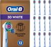 Braun Oral-B PRO Whitening Brush Replacement Brush Set for Electric Toothbrushes, 3D White, 12-Pack (EB18PRX-12) [Parallel Import]