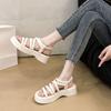 Super Soft Fashion Versatile Sandals Women's Casual Muffin Thick Sole Heightening Roman Sandals 2025 Summer and Autumn New