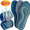 4/2Pcs Memory Foam Orthopedic Insoles for Shoes Antibacterial Deodorization Sweat Absorption Insert Sport Shoes Running Pads