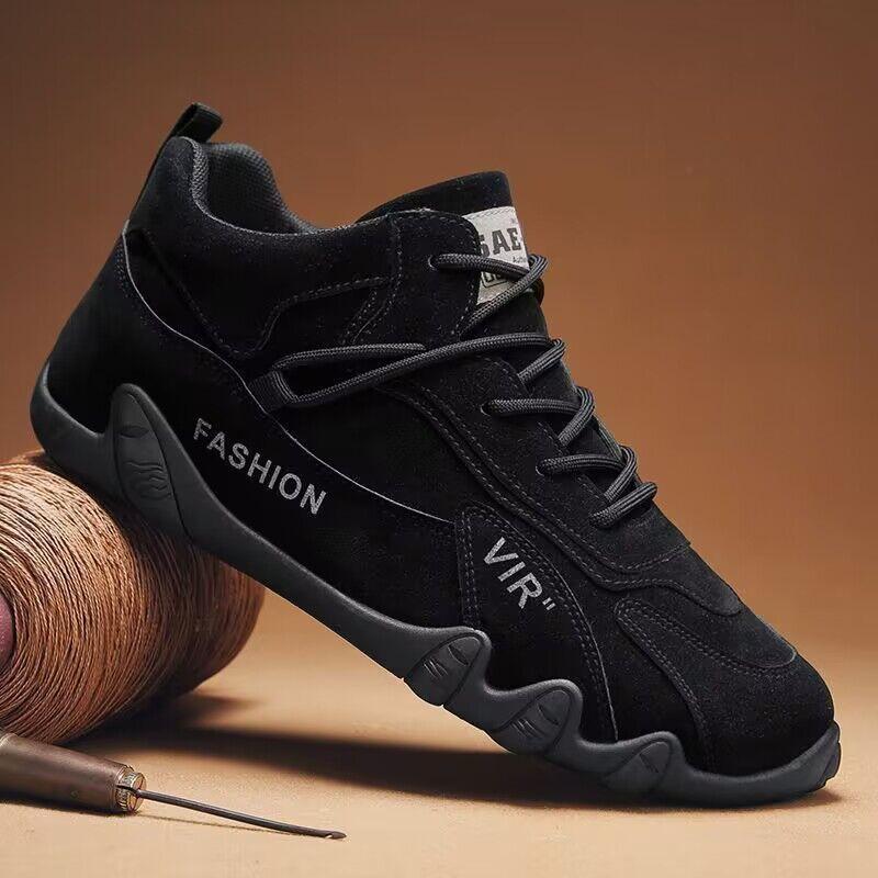 2024 Men's Sneakers Outdoor Comfortable Hiking Shoes Flat Bottom Tooling Shoes Fashion Casual Men's Shoes Zapatos Para Hombres