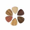 Wood Guitar Picks Wooden Guitar Mediators for Acoustic Guitar Electric Bass Plectrum 6Pcs 2mm