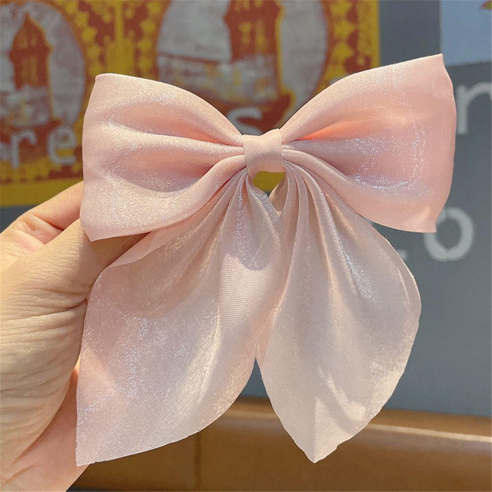 Hair Accessories Ponytail Clip HairBands Barrettes Satin Hair Ties Bow Hairpin Bowknot Hairclips