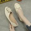 Single Shoe Girl 2025 New Summer Fairy Wind Gentle Evening Soft-soled Flat Shoes Shallow Mouth Versatile Doudou Shoes