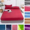 2023 Single/Full/Queen/King Solid Color Fitted Sheets King Size Mattress Protector Bed Cover Bed Sheets Bedsheet Solid Bedspreads 100% Waterproof
