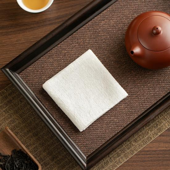 Linen Tea Towel Reusable Kitchen Towel Quick Dry Dish Towel Absorbent Lint-Free Hand Towel for Drying Dishes Glassware