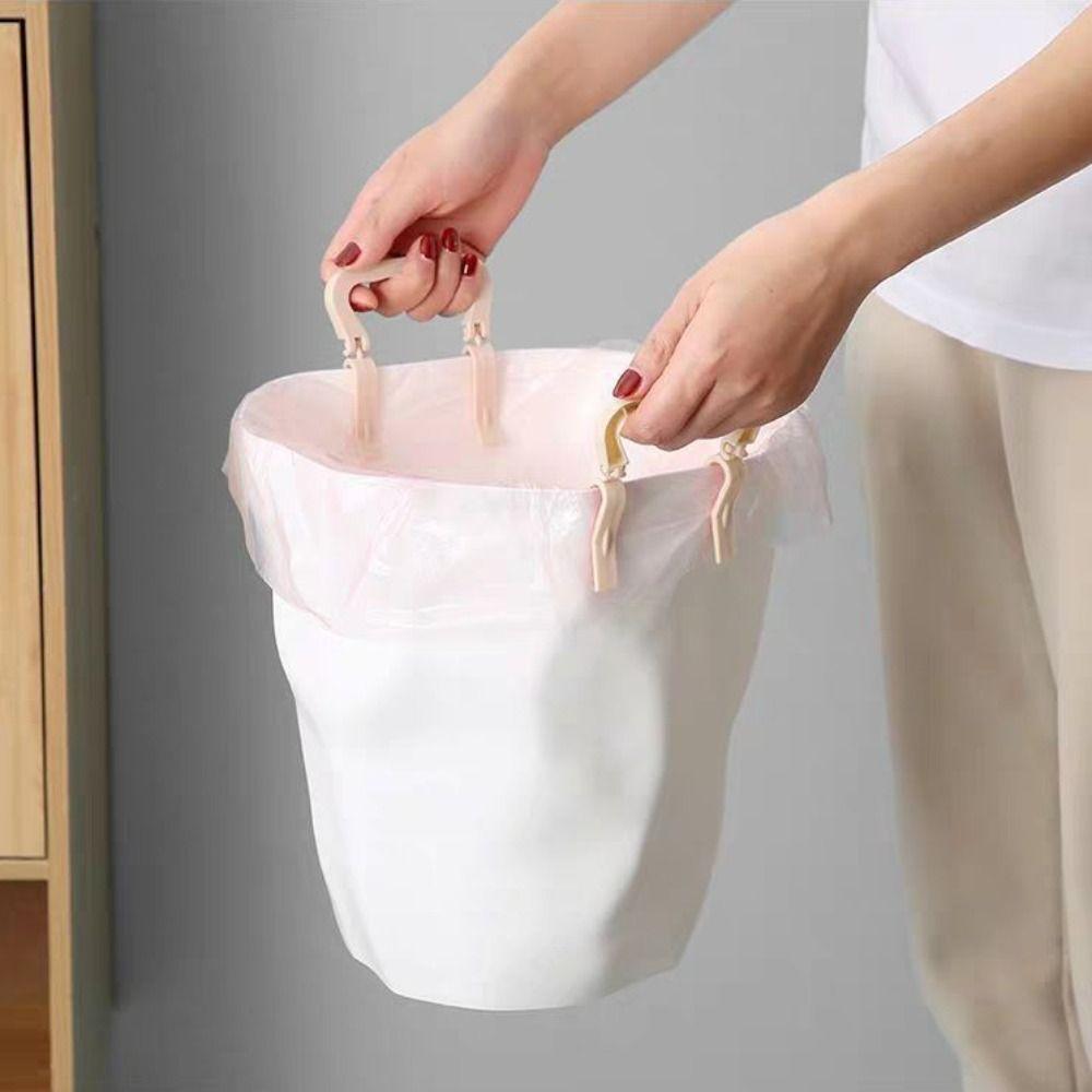 Household Trash Can Edge Clip Non-slip Waste Can Bag Clamp Creativity Garbage Bag Buckle