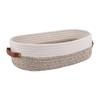 Cotton Rope Woven Basket Storage Basket Simple Toilet Basket with Handles for