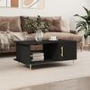  Coffee Table, Black, 90x50x40 Cm, Wood-based Material