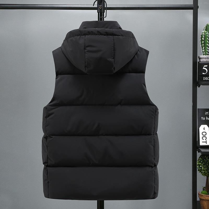 Autumn and Winter Down Cotton Vest Men Wear New Winter Vest Cold and Warm Vest Vest Vest Thickened Jacket