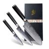 Kai Shun Classic 3-Piece Set: Santoku Knife, Petty Knife, and Utility Knife, Made In Japan, Stainless Steel