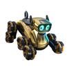 Remote Control Smart Robot Dog 8WD 360 Degrees Rotating Electric Robot with Music Light Toddlers Boys Girls Educational RC Stunt Car Puppy Toy