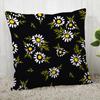 Chamomile Pillowcase Sofa Car Waist  Home Style Flower Landscape Cushion Cover