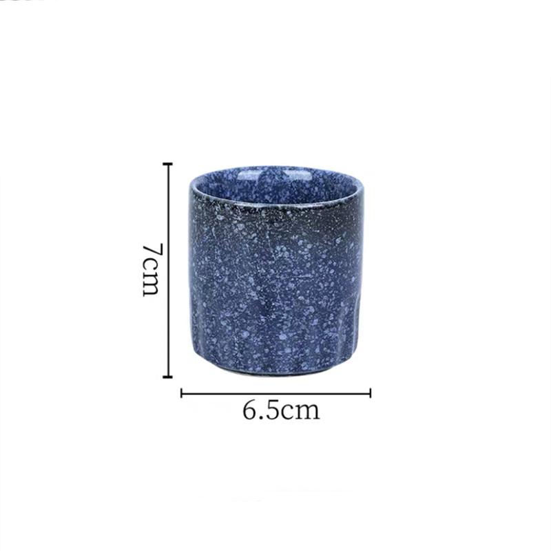 Hi Under Glazed Ceramic Coffee Cup Porcelain Tea Cup Sake Cup Drinking Utensils Office Drinkware 100ML