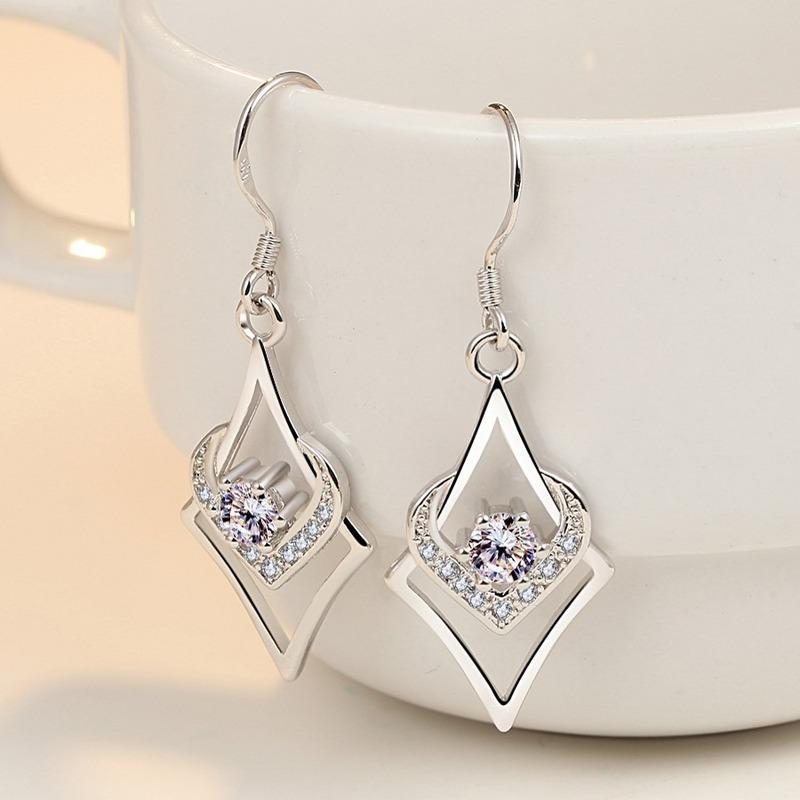 Lindon Copper Alloy Zircon Earrings Drop Earrings For Women Wedding Party Gifts