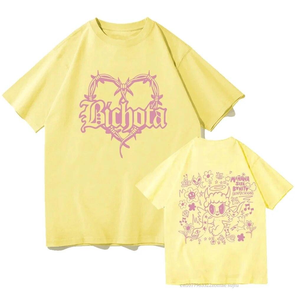 Karol G Bichota Shirts Fashion Harajuku Hip Hop 90S Streetswear T-Shirts Unisex High Quality Hip Hop Oversized T-shirt