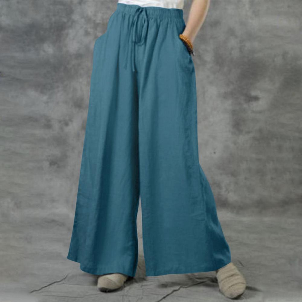 3XL 5XL Plus Size High Waist Long Pants for Women Clothing 2024 Summer Solid Casual Wide Leg Trousers Fashion Korean Female PANT
