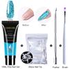 Limegirl Poly Extension Nail Gel Kit All For Manicure Set Fast Building Gel Cuticle Pusher Finger Extend Mold Gel Polish Set