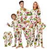 Christmas Print Cute Family Set Pajamas, Home Clothes, Family Set Long Sleeve Top Pants Set