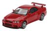 MINI GT 1/64 Nissan Skyline GT-R R34 V-Spec Active Red (Right-Hand Drive) Finished Product