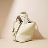 Genuine Leather Women's Bucket Bag Large Capacity Vegetable Top-handle Basket Bag