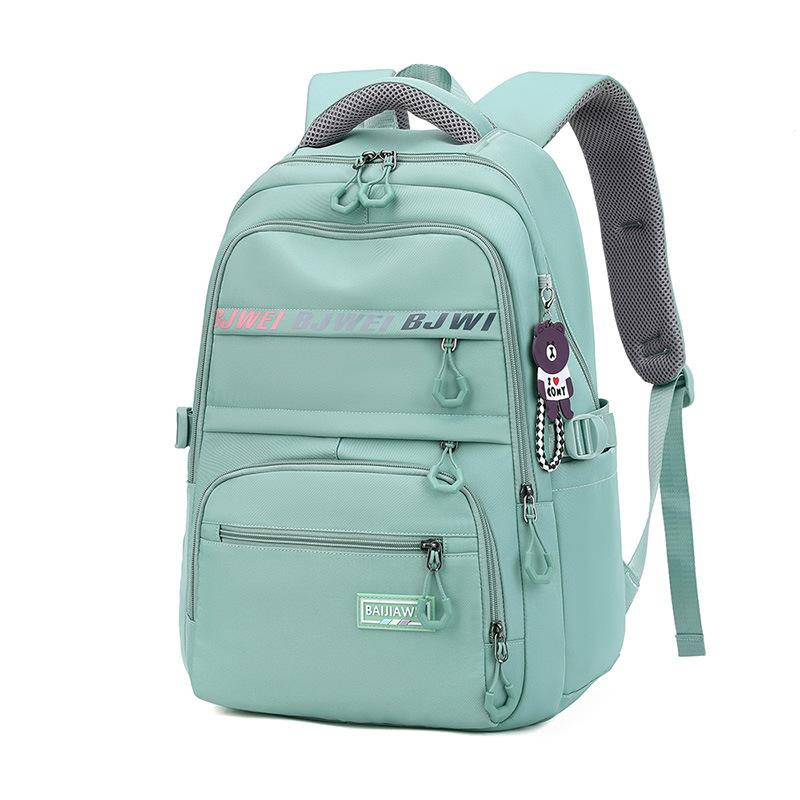 Girl School Backpack Youth Large Capacity Backpacks Nylon Schoolbag Daypack Multi Pockets Casual Rucksack Travel Bag