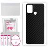 apgo Protective Skin Sticker for the Back Compatible with Honor Play 9A, Wrap Film, Foil, Vinyl - Pattern Carbon Black