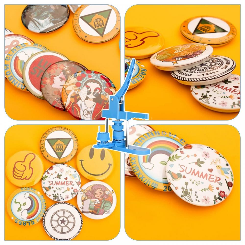 Can Badge Machine, 25mm, 32mm, 58mm Base, 3 Sizes, Can Badge, Can Badge Maker, DIY Badge Machine, with 400 Badge Materials, Can Badge Making Machine,