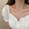 Shiny Butterfly Necklace Ladies Exquisite Double Layer Clavicle Chain Necklace Jewelry For Ladies Friends Gift