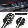 Carbon Fiber Interior Door Armrest Glass Button Decorative Stickers Modification Supplies for Honda Civic 10th 2017 18 2019 2020