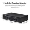 LINEPAUDIO 2 In 2 Out Speaker Selector Switch Audio Signal Switcher Power Amplifier Audio Receiver
