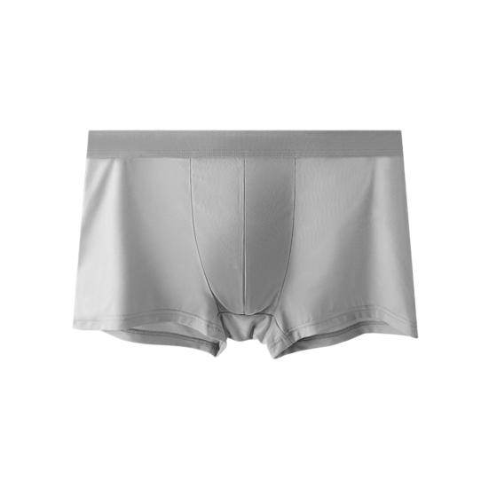 Мужское нижнее белье боксеры Эластичный дизайн со средней посадкой Однотонные шорты брифы U-выпуклой формы Тонкие мягкие трусы
