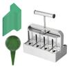 Soil Blocker Soil Block Maker 2 Inch 8 Cell Soil Blocking Tool Kit with 3 Sizes Seed Pins