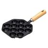Ishigaki Wooden Handle Takoyaki Iron Casting12 Holes Gas Fired Only 4456