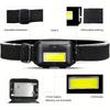 1PC COB Headlamp Waterproof Using AAA Battery Excluding Batteries Portable Outdoor Mountaineering Night Riding Fishing Headlight
