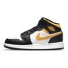Air 1 Mid GS Black University Gold Kids Sneakers White Pollen 554725-177