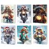 Christmas Funny Motorcycle Dog Advent Calendar 2025 24-Day Countdown with 2D