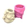 Cute Funny Girl Flower  Silicone Molds Pen Holder Epoxy Resin Mold Succulent Planter Making Tool for  Crafts