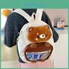 Raccoon Plush Little Cartoon Backpack With Large Capacity For Students Use