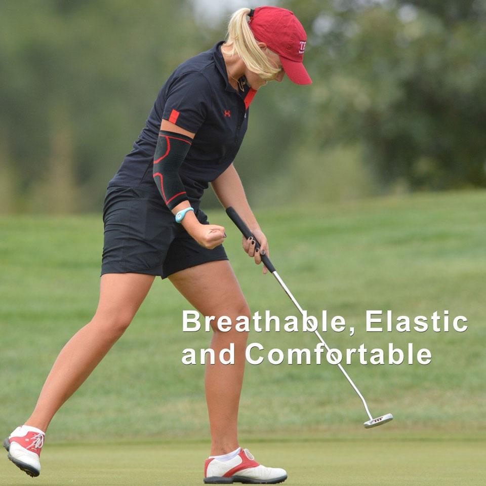 1PCS Elbow Support Elastic Gym Sport Elbow Protective Pad Absorb Sweat Sport Basketball Arm Sleeve Elbow Brace