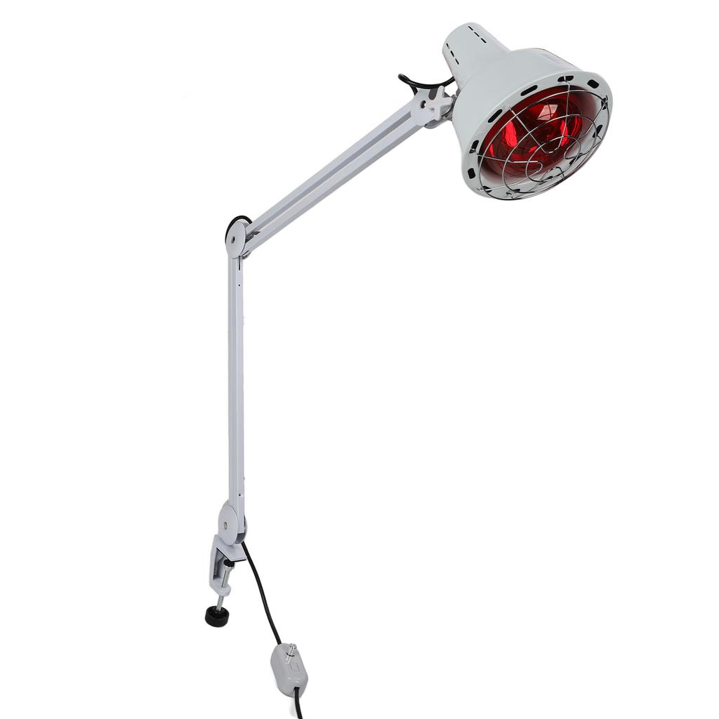 275W Infrared Lamp Clip Rotation Head Adjustable Relieve Joint Muscle Relax Red Light Lamp
