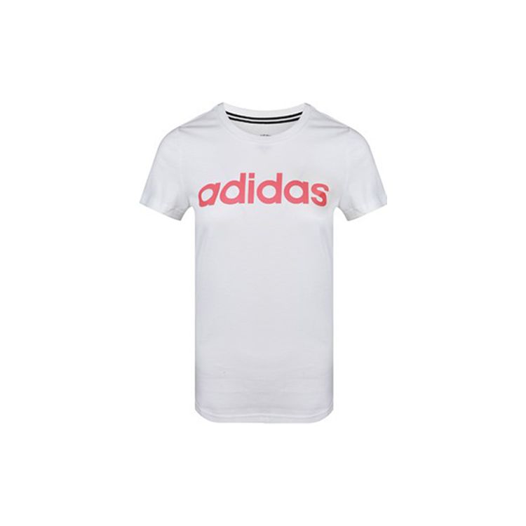 Adidas Neo Casual Round Neck Straight T-Shirt Women Tops White GJ7918
