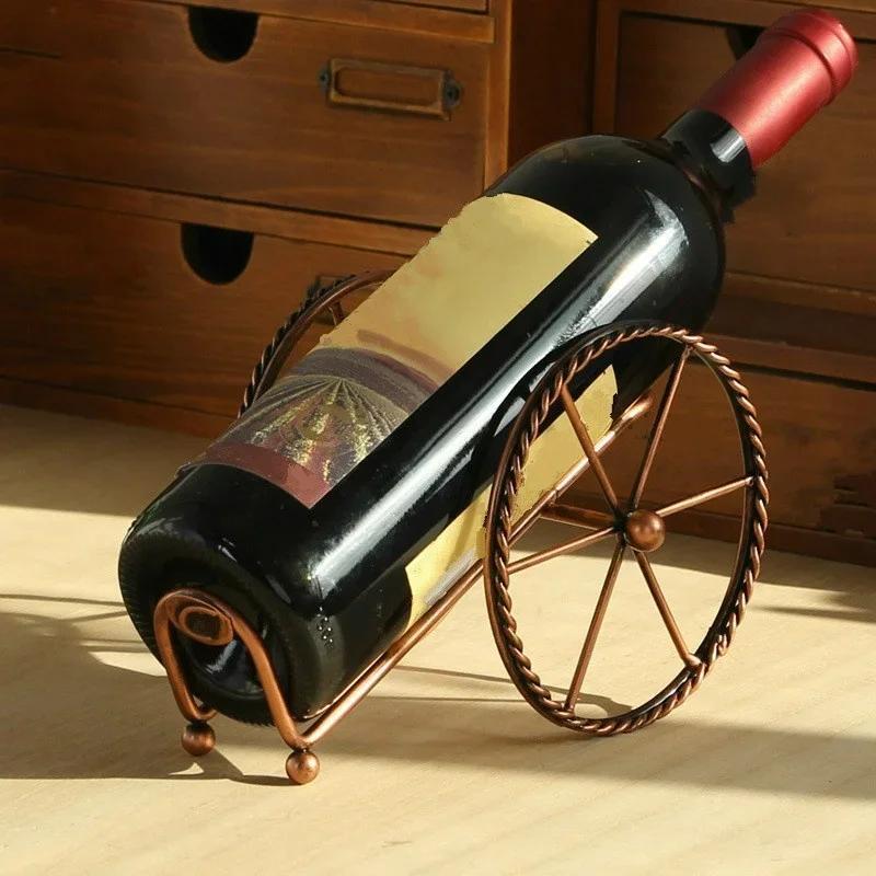 Handmade Plating Wine Racks Home Kitchen Bar Accessories Practical Wine Holder Wine Bottles Decor Display Shelf and Racks