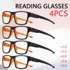4PCS Men Women Presbyopia Glasses Intelligent Elderly Reading Glasses Universal Anti Blue Light Magnifying Glasses