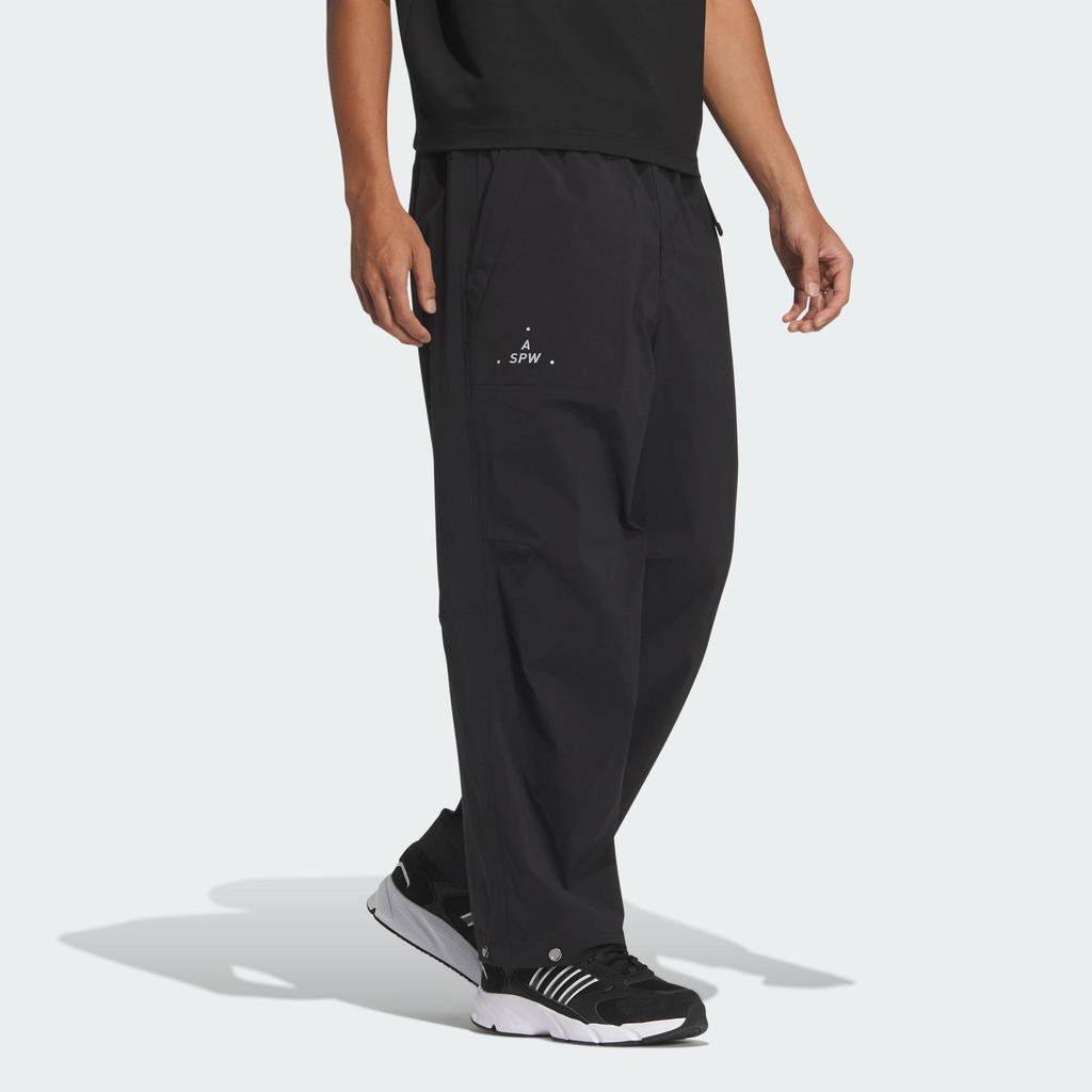 Adidas Verbiage Mid-Rise Straight-Leg Casual Pants Men Bottoms Black JN9458