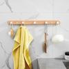 Wall Coat Rack for Hallway, Wood Wall Hanger, Bathroom Accessories, Clothes Hanger for Hat, Key, Bag Storage Rack for Towel