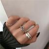 Minimalist Open Ring with Misaligned Lines - Women's Index Finger Jewelry In Japanese and Korean Style